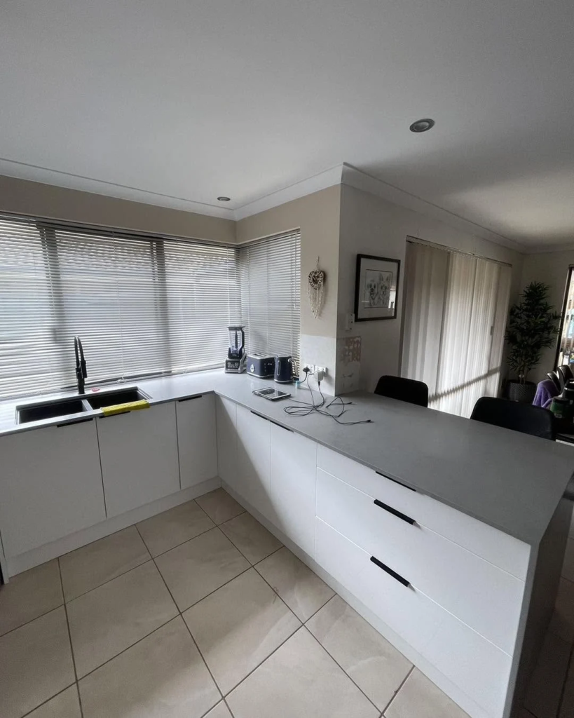 Bright white kitchen