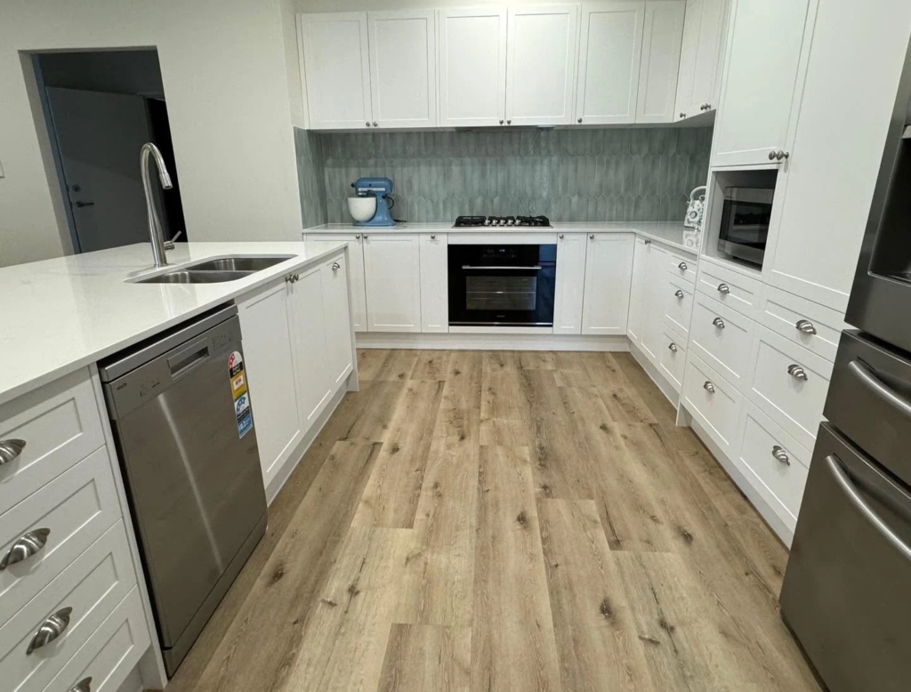 Kitchen with timber tones