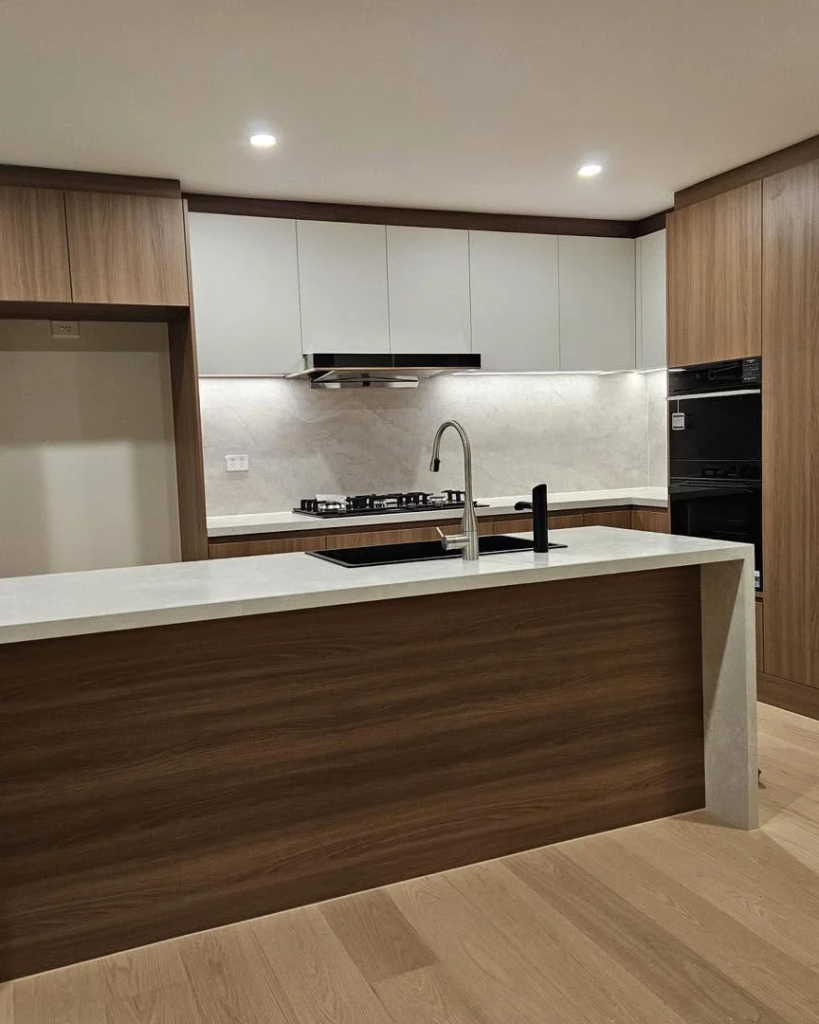 Warm timber kitchen